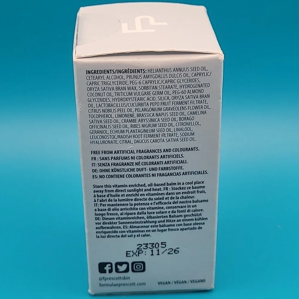 NEW Formulae Prescott Tri-Balm Mini Stick 3in1 Cleanse Exfoliate Moisturize‎ 20g